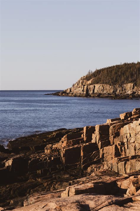 Wallpapers seacoast shore rocky ocean water from uaha - desktop images ...