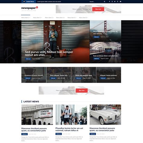 Detail Free Bootstrap Magazine Template Koleksi Nomer 48