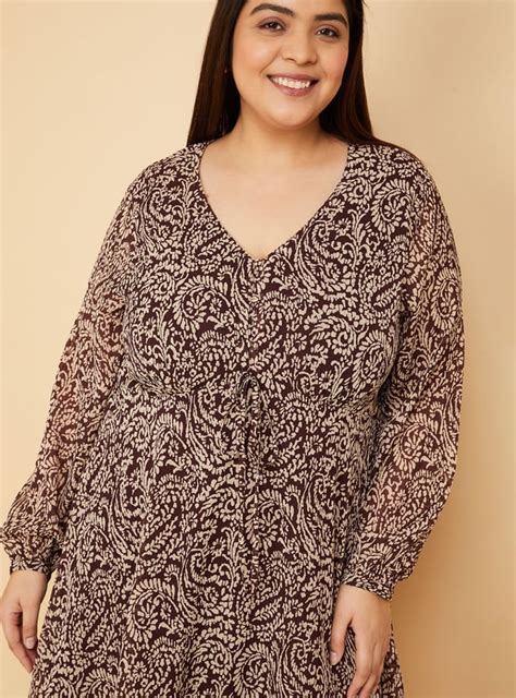 Buy Women Printed A-line Dress Online at just Rs. 1599.0 ...