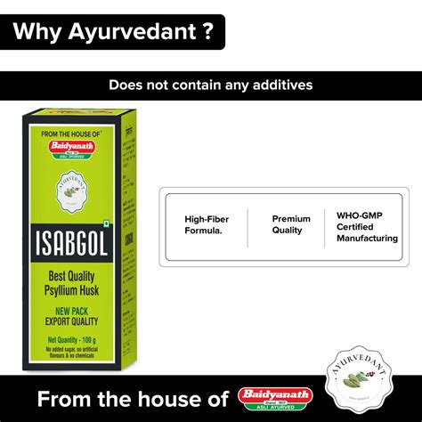 Isabgol Psyllium Husk Powder 100 Gm – Ayurvedant