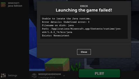 Minecraft Java Runtime Crash 的图像结果