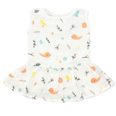 Buy Sleeveless Organic Muslin Frocks for Baby Girl | Cotton Dress – zizuka