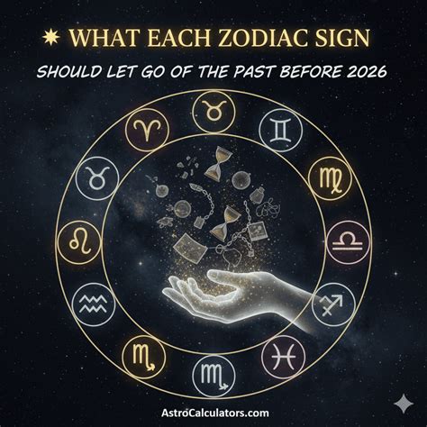 What Each Zodiac Sign Should Let Go of the Past Before 2026 - Astro ...