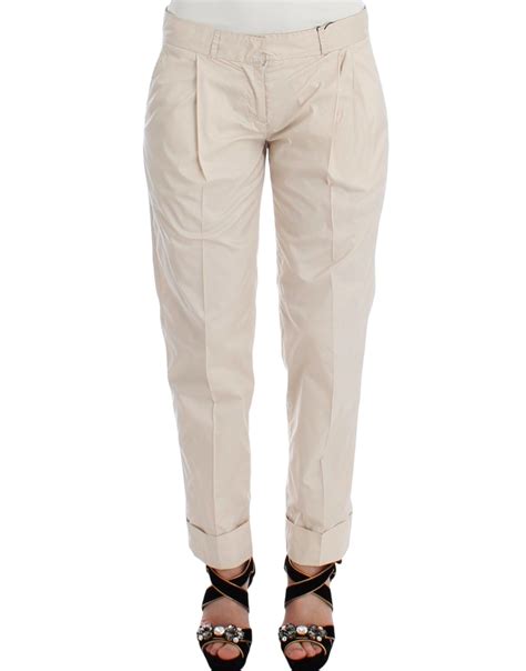 Ermanno Scervino Chic Beige Chino Pants - Elegance Redefined - IT40|S ...