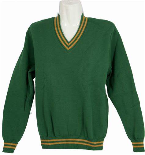 Emerald Green / Gold 3 Stripe School Jersey