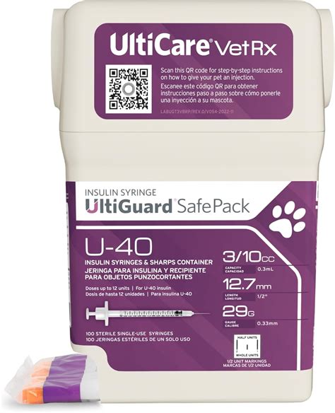 UltiCare VetRx U-40 Insulin Syringes - 29G x India | Ubuy