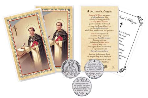 Snapklik.com : St Thomas Aquinas Prayer Card - Laminated Card