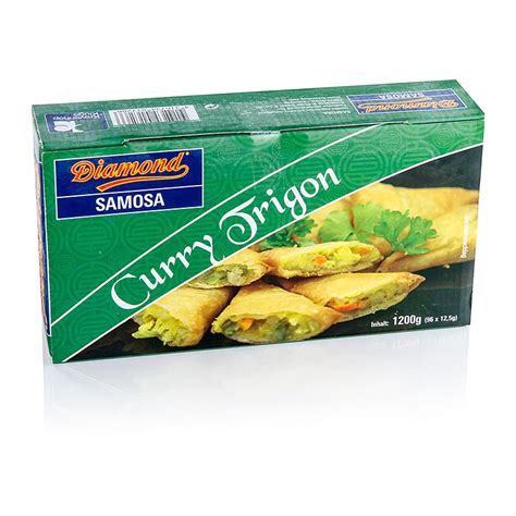 Curry-Trigonen, mit Gemüse, Samosas, 1,2 kg, 96 x 12,5g, Karton ...