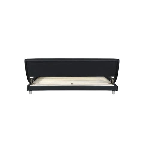 Buy Queen Size Platform Bed Frame, Faux Leather Upholstered Queen Bed ...