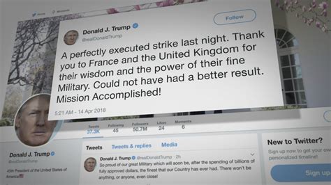Trump says operations will "continue until all of our objectives are achieved"