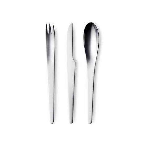 Buy Georg Jensen Arne Jacobsen Cutlery Set 24 Piece Gift Box, Matte ...