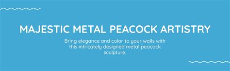CraftVatika Metal Peacock Wall Art Decor Hanging Sculpture Mounted for ...