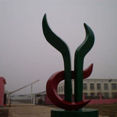 不锈钢学校抽象雕塑 -宏通雕塑