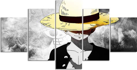 Buy InsNordic Anime One Piece Luffy Poster Print Monkey D. Luffy Canvas ...