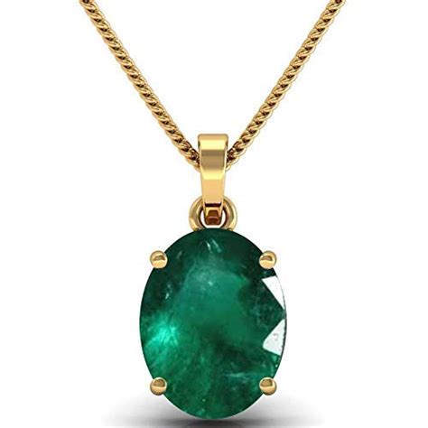Parineeta Gems 6.25 Ratti Certified Natural Emerald Panna Pendant ...