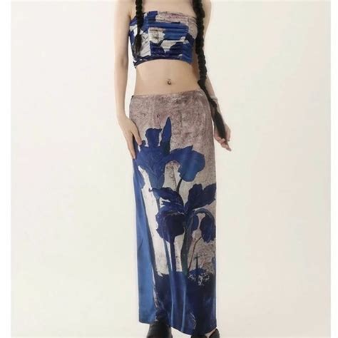 Lododo Studio ワンピース セットアップ アイリス柄 スカート | Uturi -海外ブランドアイテム セレクトショップ-