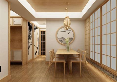 日式原木风格餐厅装修高清图片下载-正版图片500532041-摄图网