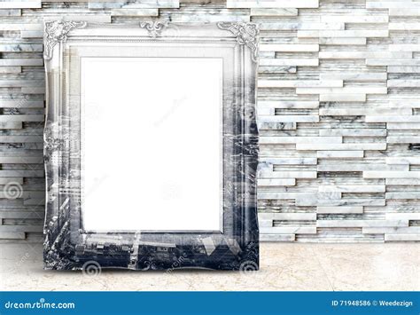 Blank City Overlay Vintage Photo Frame Leaning At Plank Wood Wall And ...