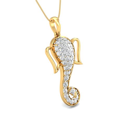 Nidal Jewels | Divine Ganesha Gold and Diamond Pendant