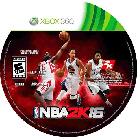 World Of Covers 01: NBA 2K16 (2015) NTSC - Cover & Label Game XBox 360