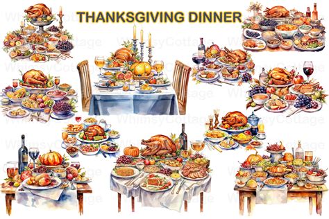 First Thanksgiving Dinner Clipart