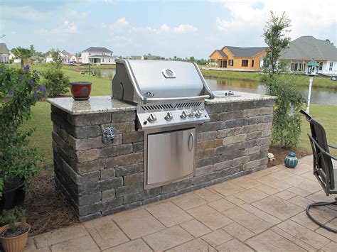 Gourmet Outdoor Grill Island Stucco