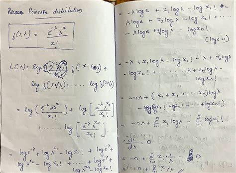 MLE and Poisson Distribution Notes for ML Course - Part 2 - Studocu