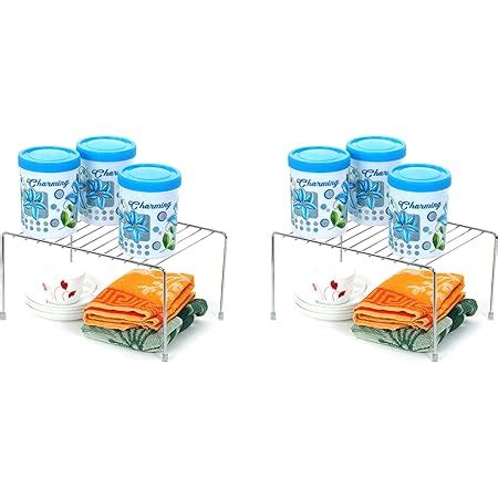 S.K. Stainless Steel Expandable Dish Rack/Expandable Storage Shelves ...