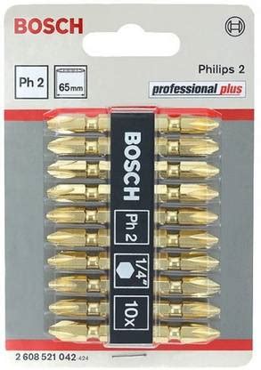 BOSCH PH2 GOLDEN B-002 Screwdriver Bit Set Price in India - Buy BOSCH ...