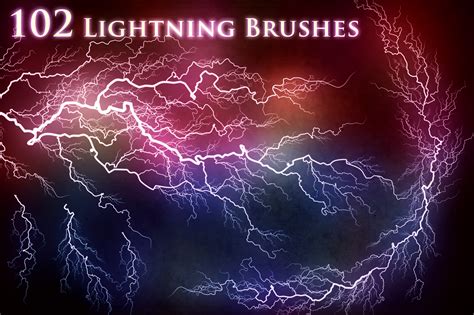 Best 37+ Photoshop Lightning Brushes Bundle Psd