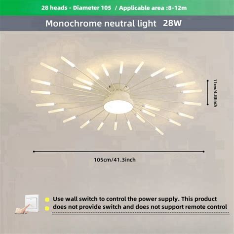 Modern Luxury LED Spiral Firework Asymmetric Shape Ceiling Light ...