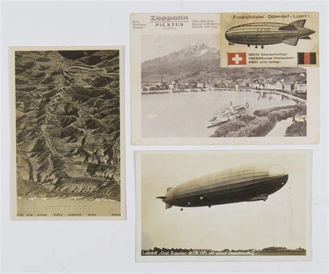 Lot - AIRSHIP ‘GRAF ZEPPELIN’ POSTCARDS 1929