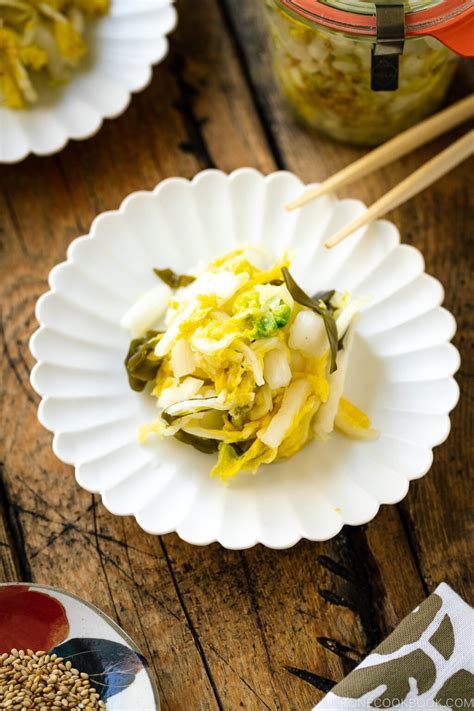 Pickled Napa Cabbage 白菜の浅漬け • Just One Cookbook
