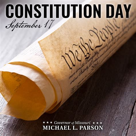 Governor Mike Parson | "We the People of the United States, in Order to ...
