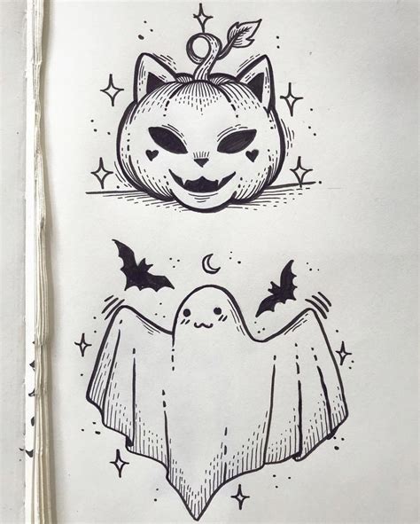 Halloween Drawing Ideas Easy at David Beach blog