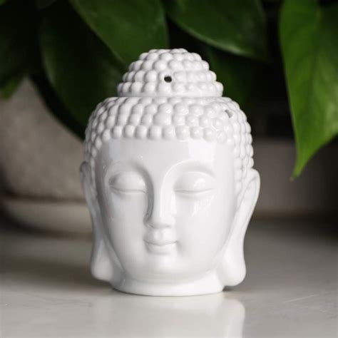 Aatiutik Ceramic Tlight Buddha Head Diffuser Home Fragrance (3) (Buddha ...