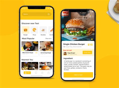 Food delivery app ui design by Md Jahidul Islam on Dribbble