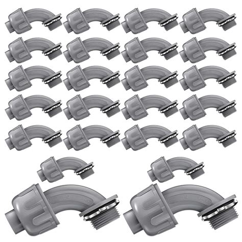 Buy Maitys 25 Pieces Liquid Tight Connector 3/4 Inch 90 Degree Non ...