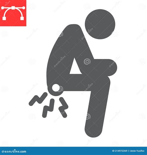 Hemorrhoids Glyph Icon, Anus Pain and Constipation, Hemorrhoid Vector Icon, Vector Graphics ...