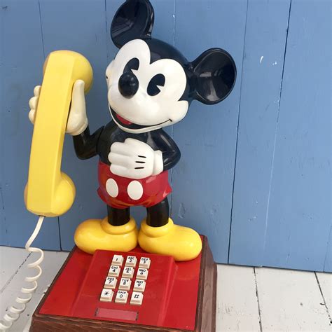 Vintage 1970s Mickey Mouse Telephone, Vintage Mickey Mouse Phone ...