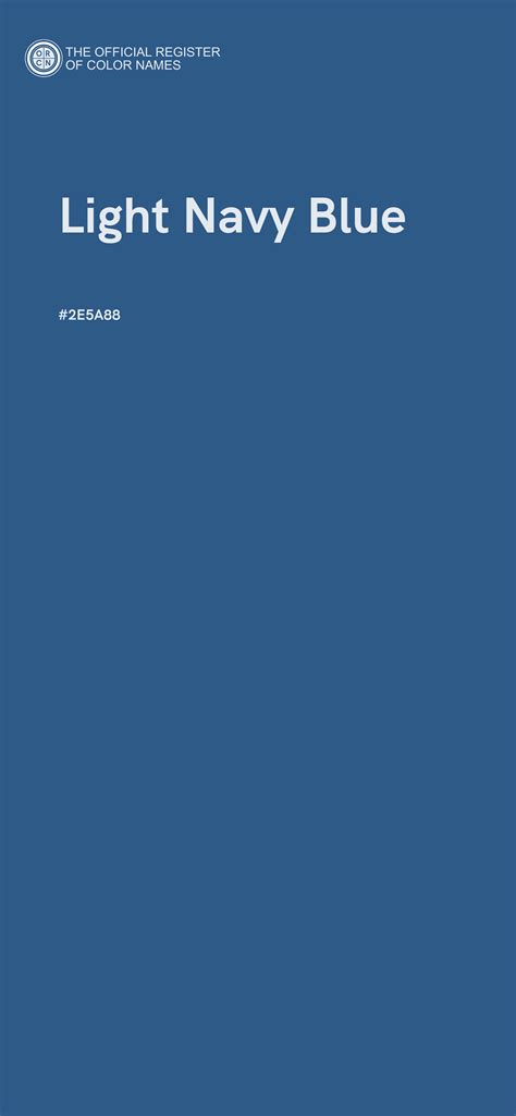 Light Navy Blue color - #2E5A88 - The Official Register of Color Names