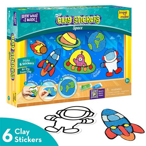 ImagiMake Clay Stickers - Space Adventure – Kiddi Villa