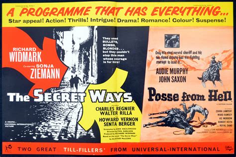 SECRET WAYS + POSSE FROM HELL | Rare Film Posters