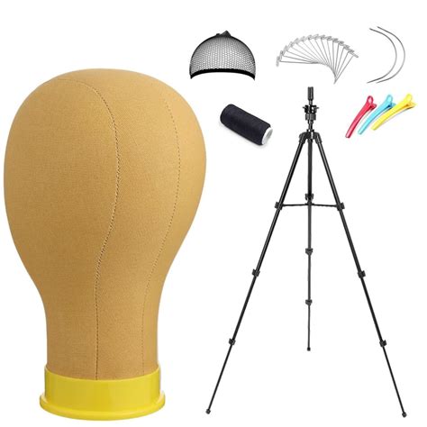 Amazon.com: 22inch Wig Head,55Inch Mannequin Head Tripod Stand, wig ...