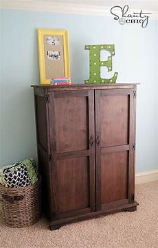 Chic Computer Armoire by Pottery Barn Inspired Armoire Free Plans Shanty 2 Chic Chic Computer Armoire