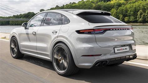 2022 Porsche Cayenne Coupe Facelift Rendering Takes After Spy Shots