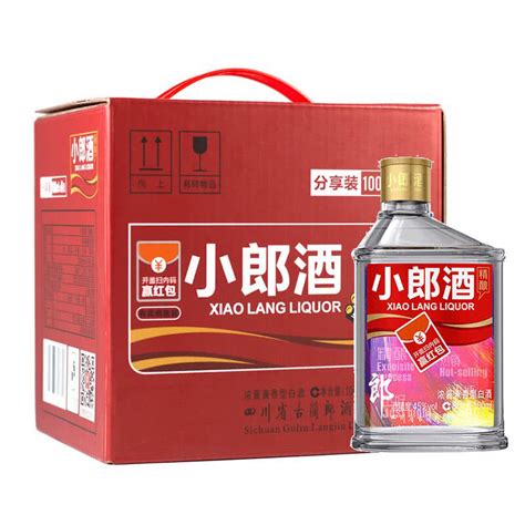 郎酒 小郎酒 整箱装白酒 45度 100ml*6瓶 兼香型小酒（新老包装随机发货）--中国中铁网上商城