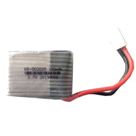 3.7V 200mAH (Lithium Polymer) Lipo Rechargeable Battery for RC Drone ...