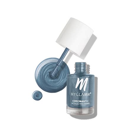 Buy MyGlamm Chromantic Metallic Nail Enamel - Nebula (Blue Shade ...