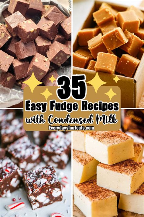 Easy Fudge Recipes with condensed milk - Everyday Shortcuts